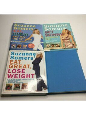 Suzanne Somers Lot 4 Get Skinny Food Lose Weight Eat Cheat Free Diet Books Set